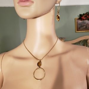 Dyberg/kern necklace earrings set